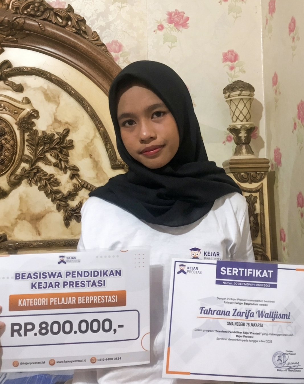 Penerima beasiswa: Fahrana Zarifa Walijismi